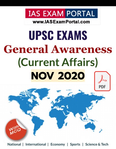 General Awareness for UPSC Exams - NOV 2020
