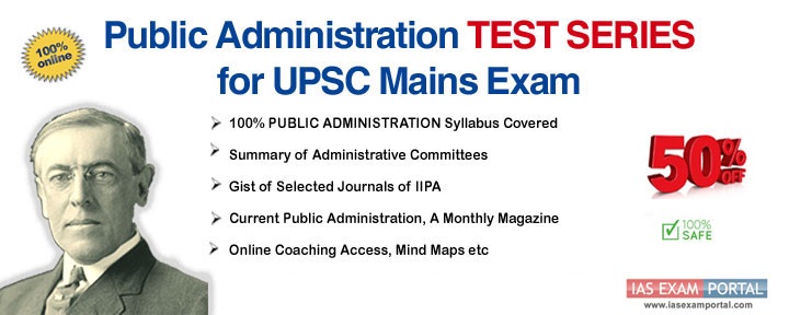 Public Administration Test Series UPSC