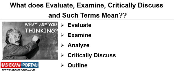  Getting Started What Does Evaluate Examine Critically Discuss And 