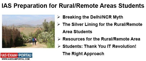 Getting Started) IAS Preparation for Rural/Remote Areas Students | IAS EXAM  PORTAL - India's Largest Community for UPSC Exam Aspirants.