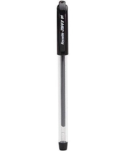 Reynolds Jiffy Black Gel Pen, Pack of 5: Amazon.in: Office Products